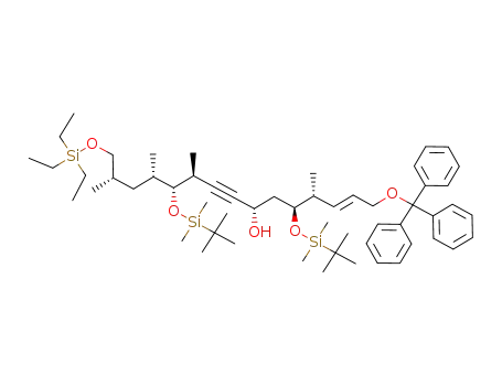 (4R,5S,7S,10S,11R,12S,14S,E)-5,11-bis(tert-butyldimethylsilyloxy)-4,10,12,14-tetramethyl-15-(triethylsilyloxy)-1-(trityloxy)pentadec-2-en-8-yn-7-ol