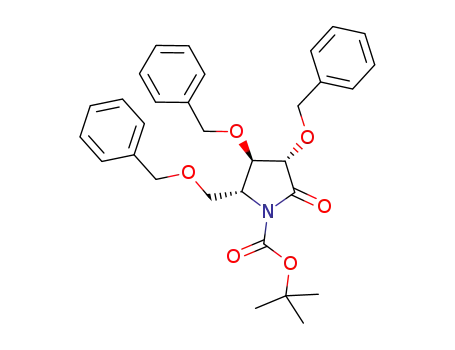 (3S,4R,5R)-5-benzyloxymethyl-1-(tert-butoxycarbonyl)-3,4-dibenzyloxy-pyrrolidin-2-one