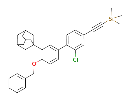 3'-(1-adamantyl)-4'-benzyloxy-2-chloro-4-(2-trimethylsilylethynyl)biphenyl