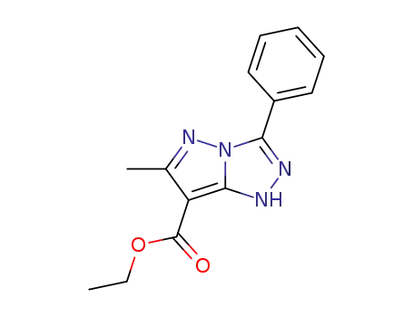 1H-7-ethoxycarbonyl-6-methyl-3-phenyl-pyrazolo[5,1-c][1,2,4]triazole