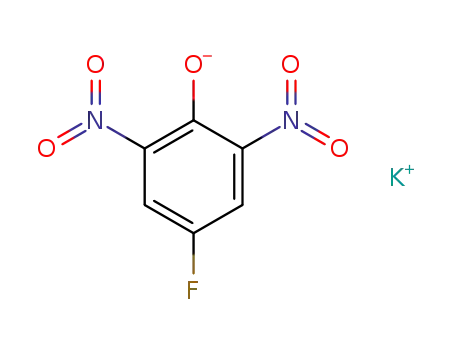 Molecular Structure of 7308-45-4 (4-fluoro-2,6-dinitro-phenol; potassium-compound)
