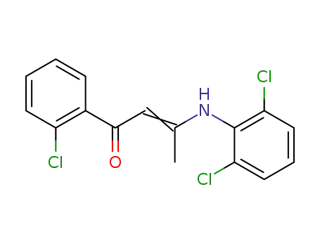 1-(2-chlorophenyl)-3-(2,6-dichlorophenylamino)-but-2-en-1-one