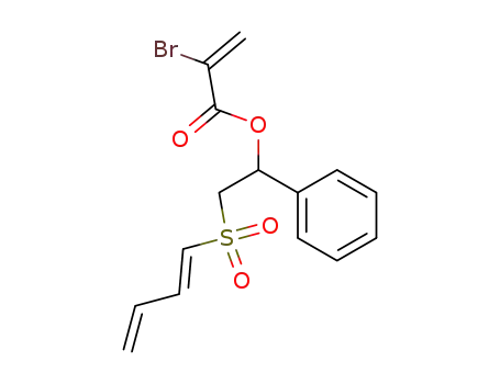 2-[(E)-butadienesulfonyl]-1-phenylethyl 2-bromoacrylate
