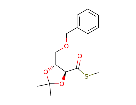 S-methyl (2S,3R)-4-benzyloxy-2,3-(dimethylmethylenedioxy)butanethioate