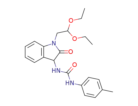 N-[1-(2,2-diethoxyethyl)-2,3-dihydro-2-oxo-1H-indol-3-yl]-N'-(4-methylphenyl)urea