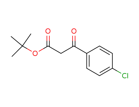 Molecular Structure of 106970-98-3 (BETA-OXO-4-CHLORO-BENZENEPROPANOIC ACID 1,1-DIMETHYLETHYL ESTER)