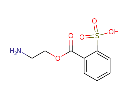 Molecular Structure of 832104-31-1 (Benzoic acid, 2-sulfo-, 1-(2-aminoethyl) ester)