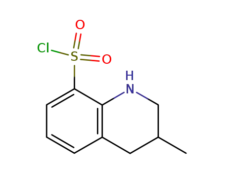 Molecular Structure of 153886-63-6 (1,2,3,4-tetrahydro-3-methyl-8-quinolinesulfonyl chloride)