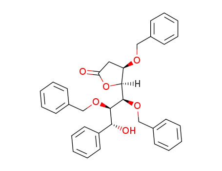 (4R,5S)-4-Benzyloxy-5-((1S,2R,3R)-1,2-bis-benzyloxy-3-hydroxy-3-phenyl-propyl)-dihydro-furan-2-one