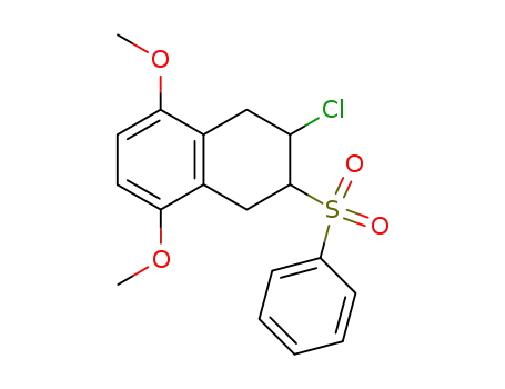 Molecular Structure of 612096-61-4 (2-benzenesulfonyl-3-chloro-5,8-dimethoxy-1,2,3,4-tetrahydro-naphthalene)