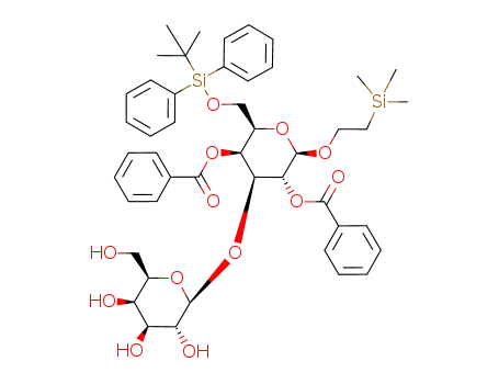 2-(trimethylsilyl)ethyl β-D-galactopyranosyl-(1->3)-2,4-di-O-benzoyl-6-O-(tert-butyldiphenylsilyl)-β-D-galactopyranoside