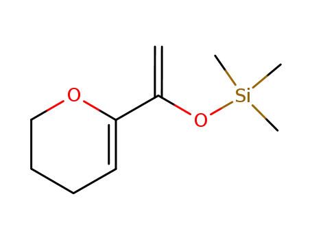 Molecular Structure of 502161-56-0 (Silane, [[1-(3,4-dihydro-2H-pyran-6-yl)ethenyl]oxy]trimethyl-)