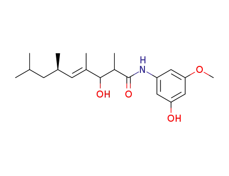 (E)-(R)-3-Hydroxy-2,4,6,8-tetramethyl-non-4-enoic acid (3-hydroxy-5-methoxy-phenyl)-amide