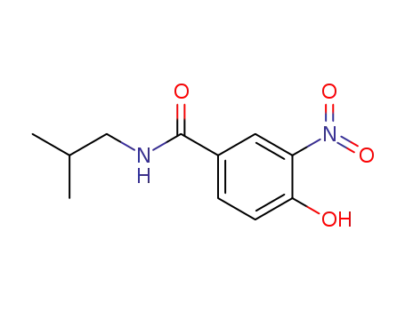 Molecular Structure of 909255-49-8 (4-hydroxy-<i>N</i>-isobutyl-3-nitro-benzamide)