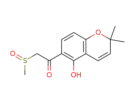1-(5-hydroxy-2,2-dimethyl-2H-chromen-6-yl)-2-methanesulfinylethanone