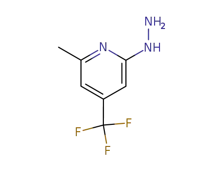 Molecular Structure of 22123-09-7 (6-METHYL-4-(TRIFLUOROMETHYL)PYRID-2-YL HYDRAZINE)