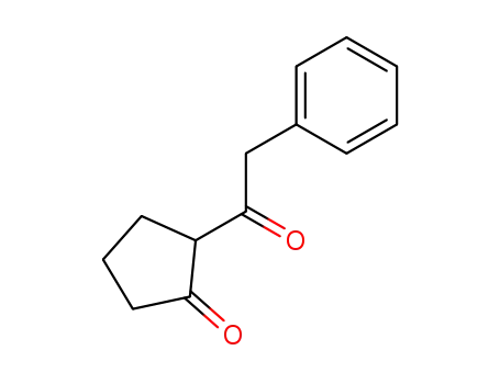 Molecular Structure of 62808-74-6 (Cyclopentanone, 2-(phenylacetyl)-)