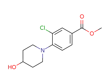 Benzoic acid, 3-chloro-4-(4-hydroxy-1-piperidinyl)-, methyl ester