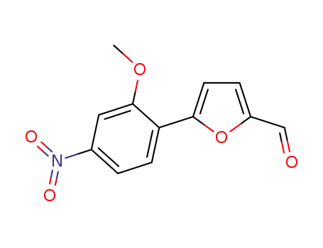 Molecular Structure of 299202-82-7 (5-(2-METHOXY-4-NITRO-PHENYL)-FURAN-2-CARBALDEHYDE)