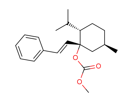 Carbonic acid (1R,2S,5R)-2-isopropyl-5-methyl-1-((E)-styryl)-cyclohexyl ester methyl ester