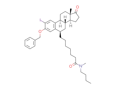 N-butyl-N-methyl-7-(3-benzyloxy-2-iodo-17-oxoestra-1,3,5(10)-trien-6β-yl)heptanamide