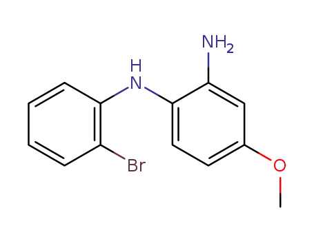Molecular Structure of 851331-08-3 (N-(2-bromophenyl)-4-methoxybenzene-1,2-diamine)