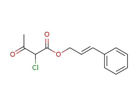 Molecular Structure of 61363-95-9 (Butanoic acid, 2-chloro-3-oxo-, (2E)-3-phenyl-2-propenyl ester)