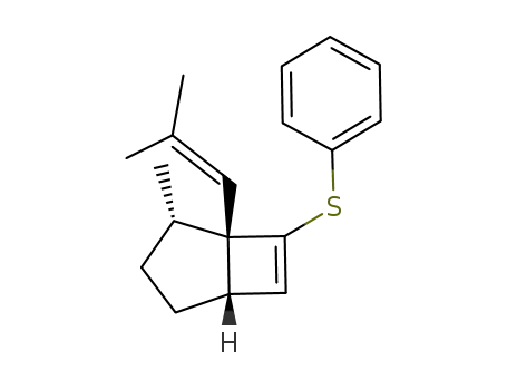 Bicyclo[3.2.0]hept-6-ene,
2-methyl-1-(2-methyl-1-propen-1-yl)-7-(phenylthio)-, (1S,2S,5S)-