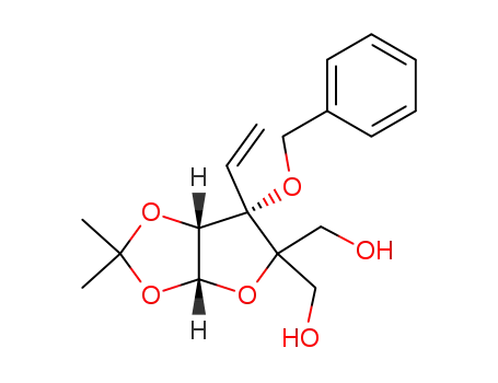 3-O-benzyl-4-C-(hydroxymethyl)-1,2-di-O-isopropylidene-3-C-vinyl-α-D-ribofuranose