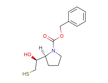 1-Pyrrolidinecarboxylic acid, 2-[(1S)-1-hydroxy-2-mercaptoethyl]-,
phenylmethyl ester, (2S)-