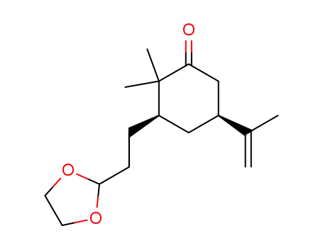 (3R,5S)-3-(2-[1,3]Dioxolan-2-yl-ethyl)-5-isopropenyl-2,2-dimethyl-cyclohexanone