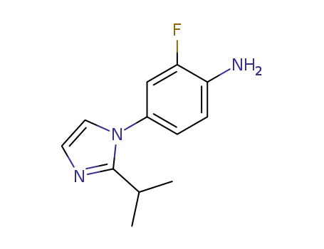 Benzenamine, 2-fluoro-4-[2-(1-methylethyl)-1H-imidazol-1-yl]-