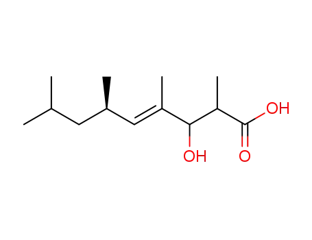 (E)-(R)-3-Hydroxy-2,4,6,8-tetramethyl-non-4-enoic acid