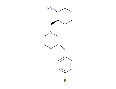 (1R,2S)-2-[[(3S)-3-[(4-fluorophenyl)methyl]piperidin-1-yl]methyl]cyclohexan-1-amine