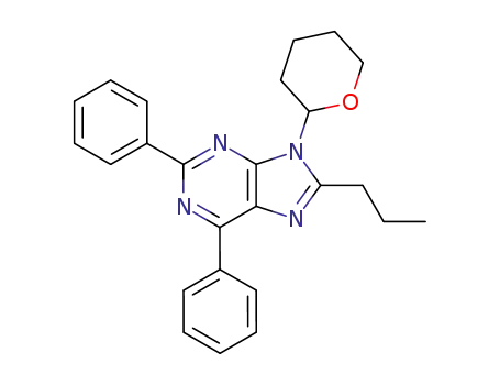 2,6-diphenyl-8-propyl-9-(tetrahydropyran-2-yl)-9H-purine
