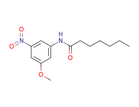 heptanoic acid (3-methoxy-5-nitro-phenyl)-amide