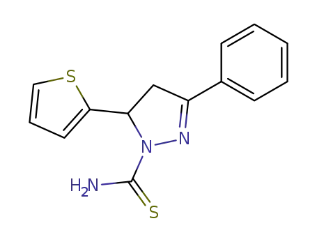 3-phenyl-5-(2-thienyl)-4,5-dihydro-1H-pyrazole-1-carbothioamide