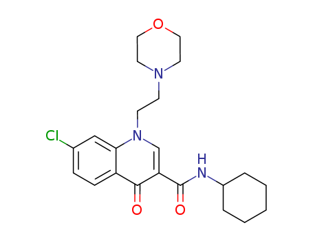 N-Cyclohexyl-7-chloro-1-[2-(4-morpholinyl)ethyl]quinolin-4(1H)-one-3-carboxamide