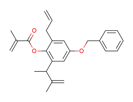 2-methyl-acrylic acid 2-allyl-4-benzyloxy-6-(1,2-dimethyl-allyl)-phenyl ester