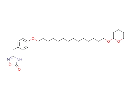 1,2,4-Oxadiazol-5(2H)-one,
3-[[4-[[14-[(tetrahydro-2H-pyran-2-yl)oxy]tetradecyl]oxy]phenyl]methyl]-