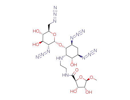 4,6-DIAZIDO-2,4,5,6-TETRADEOXY-3-O-(2,6-DIAZIDO-2,6-DIDEOXY-D-GLUCOPYRANOSYL)-2-[[2-[(1-O-METHYL-D-RIBOFURANURONOYL)AMINO]ETHYL]AMINO]-D-MYO-INOSITOL