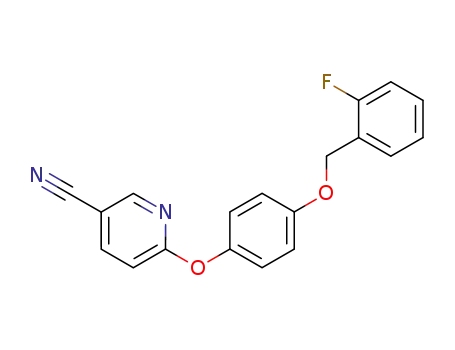6-{4-[(2-fluorobenzyl)oxy]phenoxy}nicotinonitrile