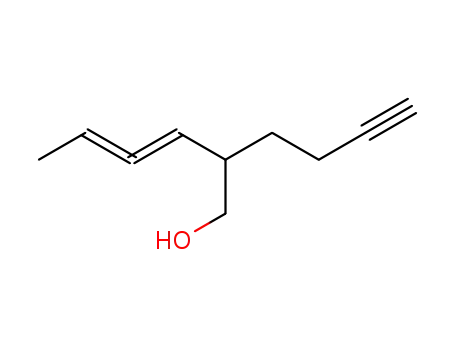 Molecular Structure of 491862-66-9 (3,4-Hexadien-1-ol, 2-(3-butynyl)-)