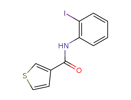 Molecular Structure of 136341-16-7 (N-(2-iodophenyl)thiophene-3-carboxamide)