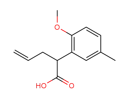 2-(2-methoxy-5-methyl-phenyl)-pent-4-enoic acid