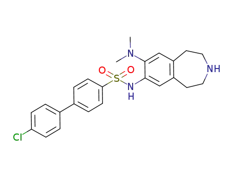 Molecular Structure of 755750-84-6 ([1,1'-Biphenyl]-4-sulfonamide,
4'-chloro-N-[8-(dimethylamino)-2,3,4,5-tetrahydro-1H-3-benzazepin-7-yl
]-)