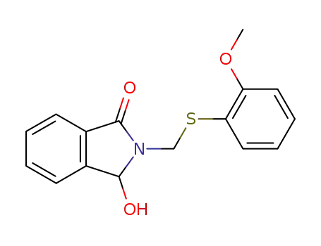 1H-Isoindol-1-one,
2,3-dihydro-3-hydroxy-2-[[(2-methoxyphenyl)thio]methyl]-