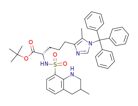 (2S)-2-[(1,2,3,4-tetrahydro-3-methyl-8-quinolinyl)sulfonyl]amino-5-[5-methyl-1-(triphenylmethyl)-1H-imidazol-4-yl]-pentanoic acid 1,1-dimethylethyl ester