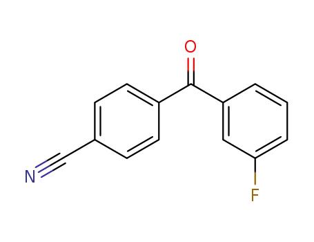 Molecular Structure of 1365271-67-5 (4-[(3-Fluorophenyl)carbonyl]benzonitrile)