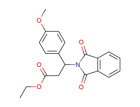 Molecular Structure of 167886-95-5 (Ethyl 3-phthalimido-3-(4-methoxyphenyl)propionate)
